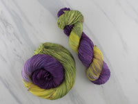 PURPLE IRIS Hand-Dyed on Buttery Soft DK - Purple Lamb