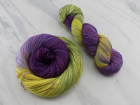 PURPLE IRIS Hand-Dyed on Buttery Soft DK - Purple Lamb