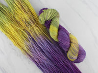 PURPLE IRIS Hand-Dyed on Buttery Soft DK - Purple Lamb