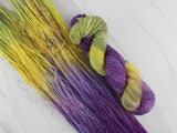 PURPLE IRIS Hand-Dyed on Buttery Soft DK - Purple Lamb
