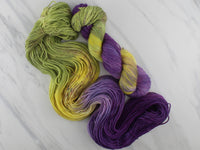 PURPLE IRIS Hand-Dyed on Buttery Soft DK - Purple Lamb