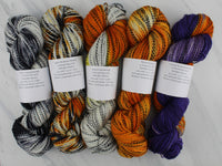 Butterfly Collection - ZEBRA LONGWING BUTTERFLY Hand-Dyed Yarn on Stained Glass Sock - Purple Lamb