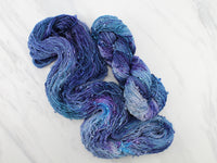OCEAN AT NIGHT Indie-Dyed Yarn on Squiggle Sock