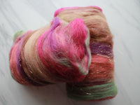 ANACHRONISM Art Batt for Spinning and Felting - Purple Lamb