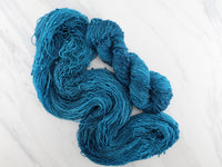 ANNUNCIATION BLUE Hand-Dyed Yarn on Squiggle Sock