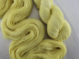 LEMON GELATO Indie-Dyed Yarn on Feather Sock