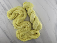 LEMON GELATO Indie-Dyed Yarn on Feather Sock