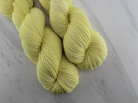 LEMON GELATO Indie-Dyed Yarn on Feather Sock