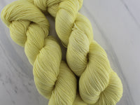 LEMON GELATO Indie-Dyed Yarn on Feather Sock