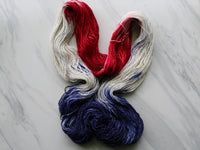 LIBERTY Hand-Dyed Yarn on Sparkly Merino Sock - Purple Lamb