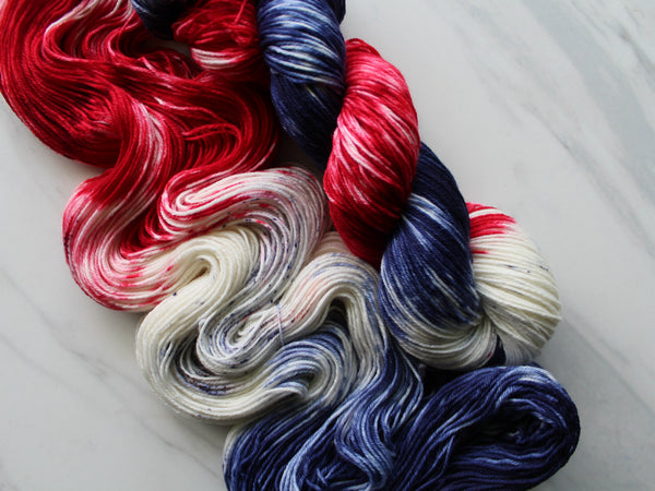 LIBERTY Hand-Dyed Yarn on Sock Perfection - Purple Lamb