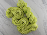 LIME GELATO Indie-Dyed Yarn on Feather Sock