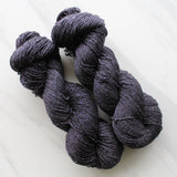 LITTLE BLACK DRESS Hand-Dyed Yarn on Sparkly Merino Sock-Weight Yarn - Purple Lamb