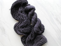 LITTLE BLACK DRESS Hand-Dyed Yarn on Sparkly Merino Sock-Weight Yarn - Purple Lamb