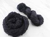 LITTLE BLACK DRESS Hand-Dyed Yarn on Squiggle Sock - Purple Lamb