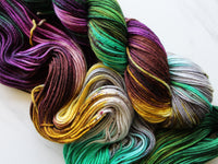 LOTHLORIEN Indie-Dyed Yarn on Squoosh DK - Purple Lamb