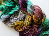 LOTHLORIEN Hand-Dyed Yarn on Sock Perfection - Purple Lamb