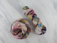 MIDSUMMER NIGHT'S DREAM on Sparkly Merino Sock - Purple Lamb