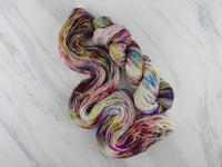 MIDSUMMER NIGHT'S DREAM on Sparkly Merino Sock - Purple Lamb