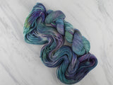 MONET'S CATHEDRAL Hand-Dyed Yarn on Buttery Soft DK - Purple Lamb