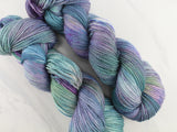 MONET'S CATHEDRAL Hand-Dyed Yarn on Buttery Soft DK - Purple Lamb