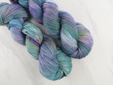 MONET'S CATHEDRAL Hand-Dyed Yarn on Buttery Soft DK - Purple Lamb