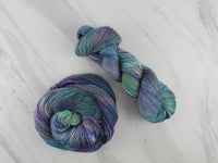 MONET'S CATHEDRAL Hand-Dyed Yarn on Buttery Soft DK - Purple Lamb