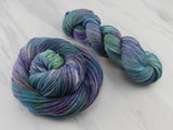 MONET'S CATHEDRAL Hand-Dyed Yarn on Buttery Soft DK - Purple Lamb