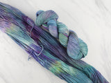 MONET'S CATHEDRAL Hand-Dyed Yarn on Buttery Soft DK - Purple Lamb