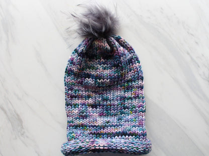 MONET'S CATHEDRAL on Squoosh DK- Hand-Dyed Yarn - Purple Lamb