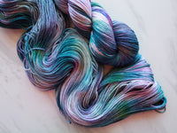 MONET'S CATHEDRAL Indie-Dyed Yarn on So Silky Sock - Purple Lamb