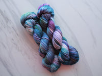 MONET'S CATHEDRAL Indie-Dyed Yarn on So Silky Sock - Purple Lamb