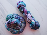 MONET'S CATHEDRAL Indie-Dyed Yarn on So Silky Sock - Purple Lamb