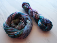 MONET'S CATHEDRAL Indie-Dyed Yarn on So Silky Sock - Purple Lamb