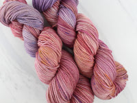 MONET'S HOUSES OF PARLIAMENT Hand-Dyed Yarn on Buttery Soft DK - Purple Lamb