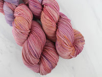 MONET'S HOUSES OF PARLIAMENT Hand-Dyed Yarn on Buttery Soft DK - Purple Lamb
