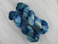 MONET'S WATER LILIES Indie-Dyed Yarn on Feather Sock - Purple Lamb