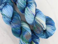 MONET'S WATER LILIES Indie-Dyed Yarn on Feather Sock - Purple Lamb