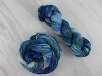 MONET'S WATER LILIES Indie-Dyed Yarn on Feather Sock - Purple Lamb