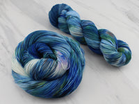 MONET'S WATER LILIES Indie-Dyed Yarn on Feather Sock - Purple Lamb