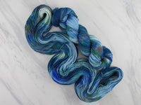MONET'S WATER LILIES Indie-Dyed Yarn on Feather Sock - Purple Lamb