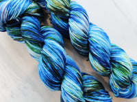MONET'S WATER LILIES Hand-Dyed Yarn on Squoosh DK - Purple Lamb