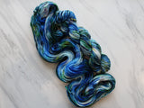 MONET'S WATER LILIES Hand-Dyed Yarn on Sock Perfection Yarn - Purple Lamb