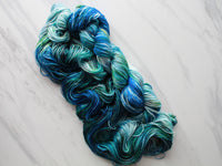 MONET'S WATER LILIES Indie-Dyed Yarn on So Silky Sock - Purple Lamb