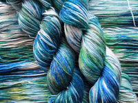 MONET'S WATER LILIES Indie-Dyed Yarn on So Silky Sock - Purple Lamb