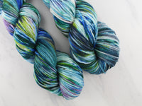 MONET'S WATER LILIES on Wonderful Worsted - Purple Lamb