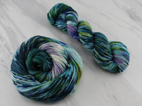 MONET'S WATER LILIES on Wonderful Worsted - Purple Lamb