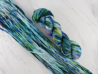 MONET'S WATER LILIES on Wonderful Worsted - Purple Lamb