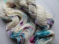 MONET Hand-Dyed Yarn on Aran Go Baa - Purple Lamb