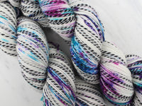 MONET Hand-Dyed Yarn on Stained Glass Sock - Purple Lamb
